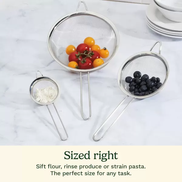 imageCuisinart Mesh Strainers 3 Count Pack of 1 Set CTG003MS SilverStrainers