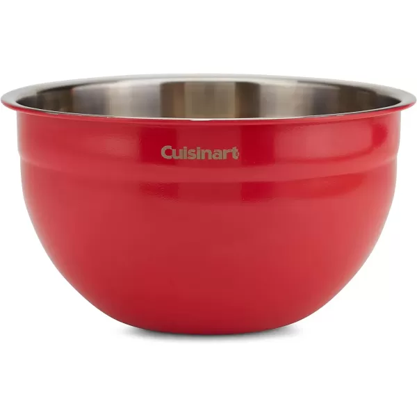 imageCuisinart Mixing Bowl Set Stainless Steel 3Piece CTG00SMBRed