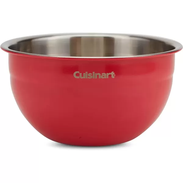 imageCuisinart Mixing Bowl Set Stainless Steel 3Piece CTG00SMBRed