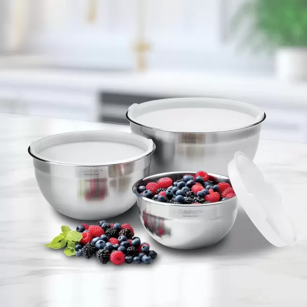 imageCuisinart Mixing Bowl Set Stainless Steel 3Piece CTG00SMBStainless Steel