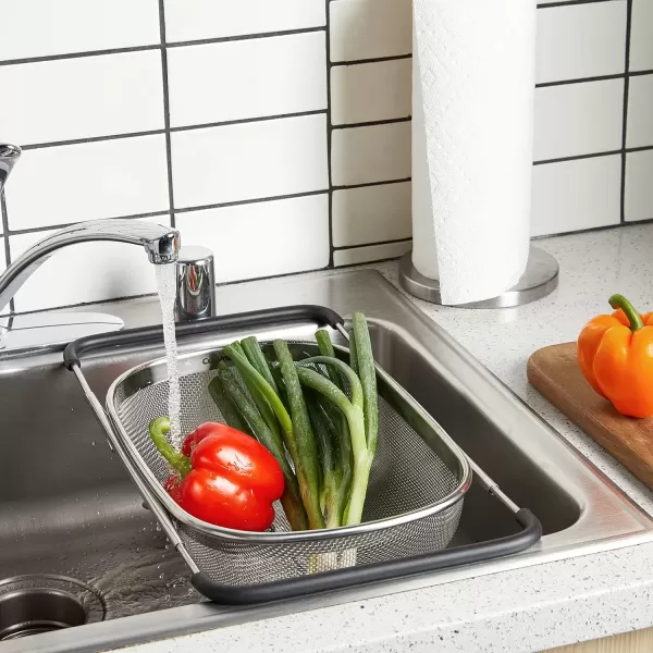 imageCuisinart OverTheSink Colander 55 QtStainless Steel 13 x 9 inchesStainless Steel
