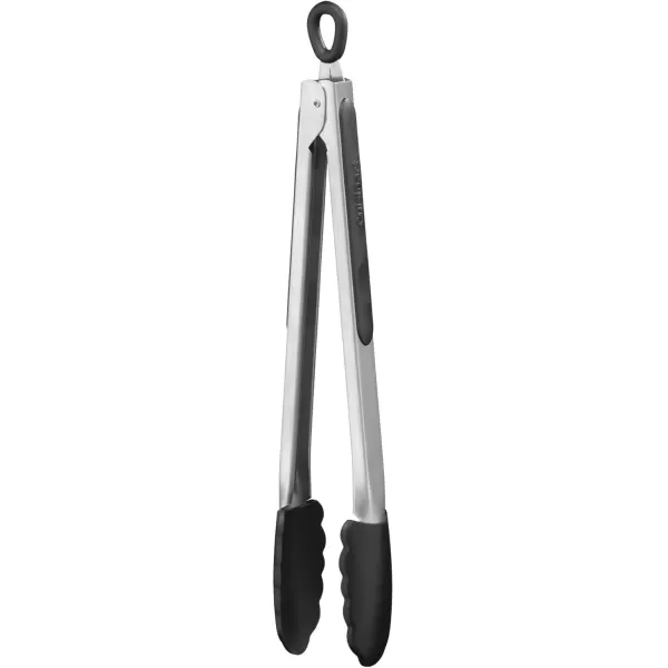 imageCuisinart SiliconeTipped 9Inch TongsBlackBlack