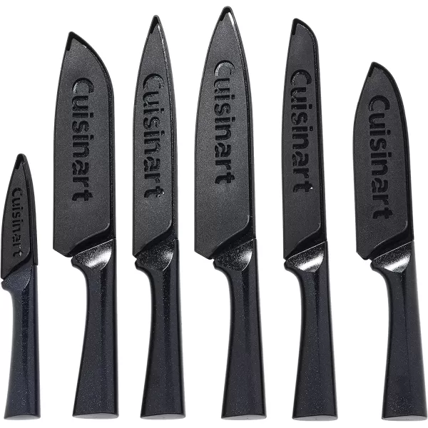 imageCUISINART Cutlery Knife Set 12pc Metallic Cutlery Knife Set with Blade Guard  Lightweight Stainless Steel Durable ampamp Dishwasher Safe C5512PMBBlack