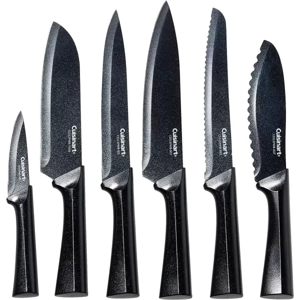 imageCUISINART Cutlery Knife Set 12pc Metallic Cutlery Knife Set with Blade Guard  Lightweight Stainless Steel Durable ampamp Dishwasher Safe C5512PMBBlack