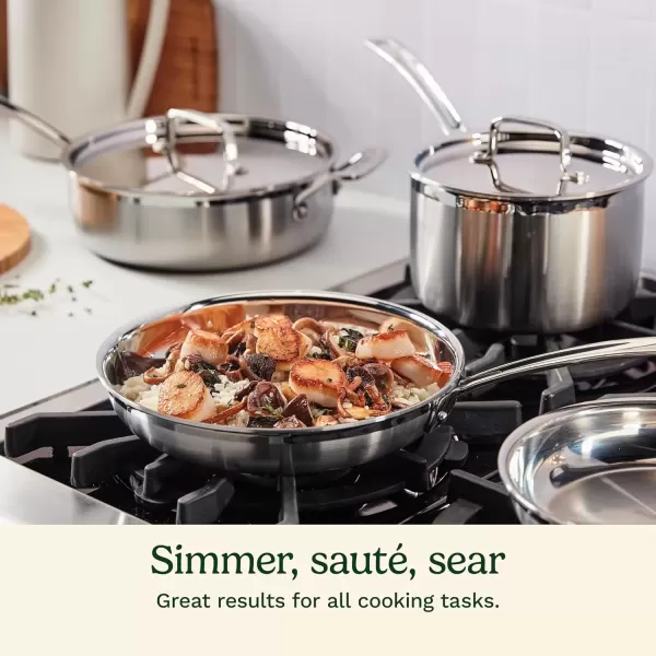 imageCuisinart 12 Piece Cookware Set MultiClad Pro Triple Ply Silver MCP12N12Piece