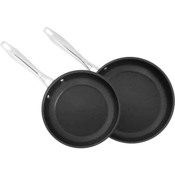 imageCuisinart 8913 13Piece Cookware Set ProfessionalSeries Stainless SteelNonStick Skillets