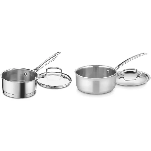 imageCuisinart 8913 13Piece Cookware Set ProfessionalSeries Stainless SteelSaucepan