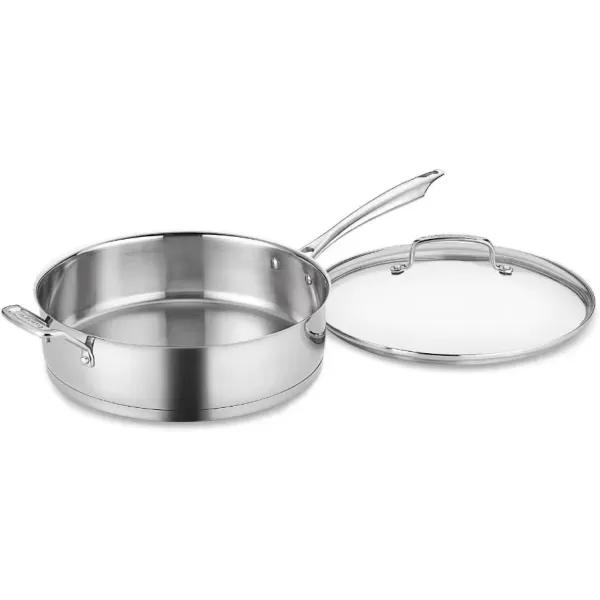 imageCuisinart 8913 13Piece Cookware Set ProfessionalSeries Stainless SteelSaute Pan