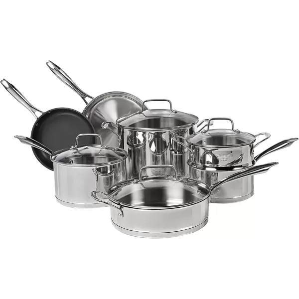 imageCuisinart 8913 13Piece Cookware Set ProfessionalSeries Stainless SteelStainless