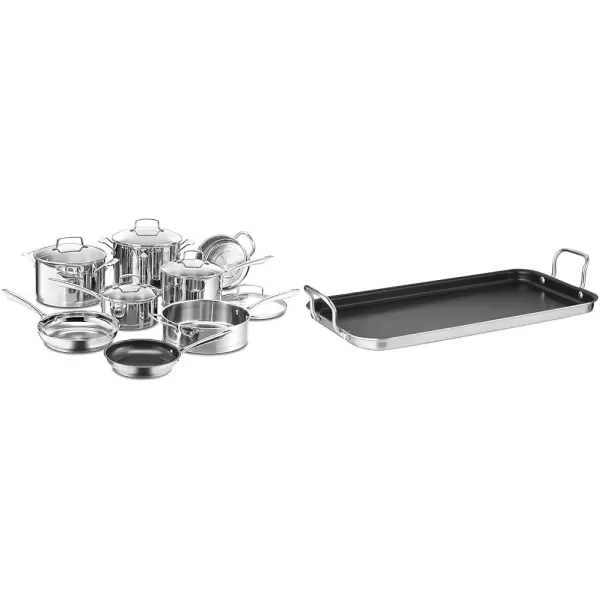 imageCuisinart 8913 13Piece Cookware Set ProfessionalSeries Stainless SteelStainless