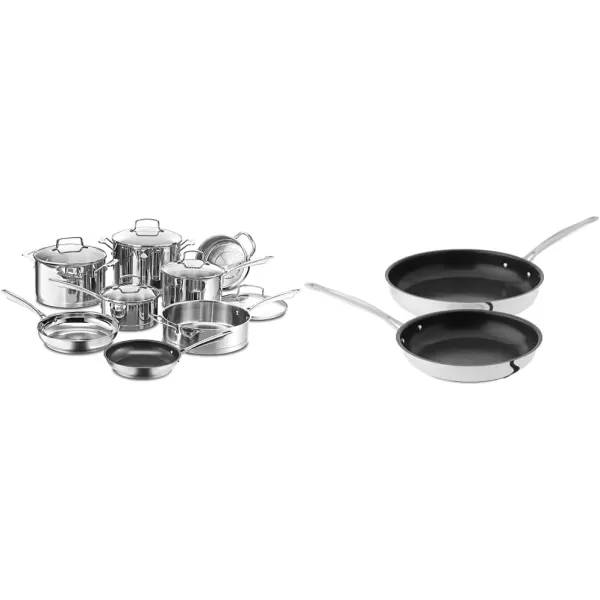 imageCuisinart 8913 13Piece Cookware Set ProfessionalSeries Stainless SteelStainless