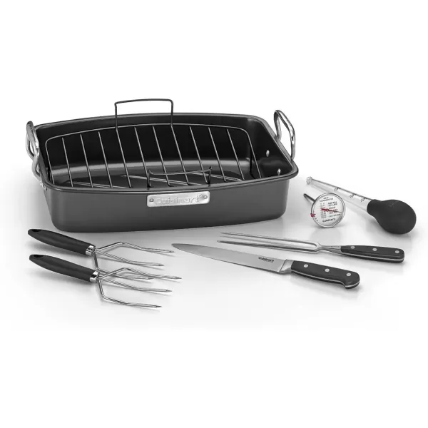 imageCuisinart ASR1713V Ovenware Classic Collection 17by13Inch Roaster with Removable RackBlack