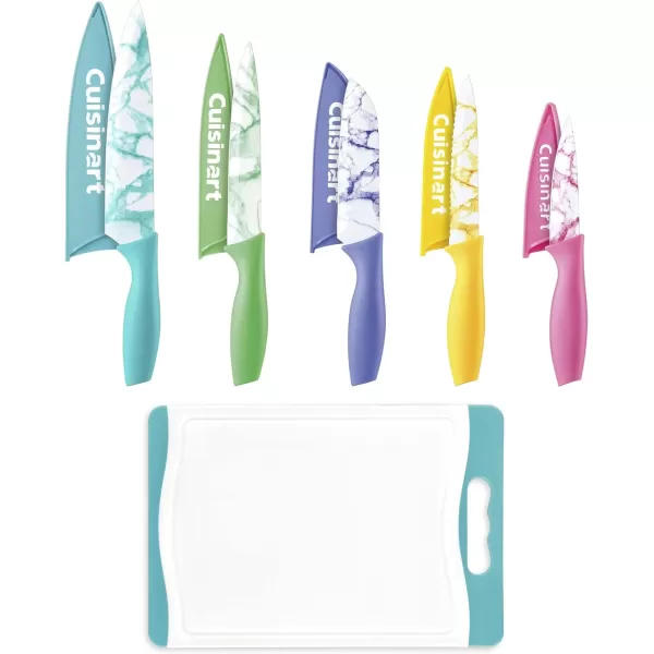 imageCuisinart C55CB11PM Advantage Cutlery 11Piece Marble Knife Cutting Board and Knive Set MultiColor