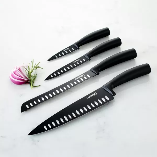imageCuisinart C77NS7P Classic Nonstick Edge Collection 7Piece Cutlery Knife Set with Acrylic Stand Black7Piece