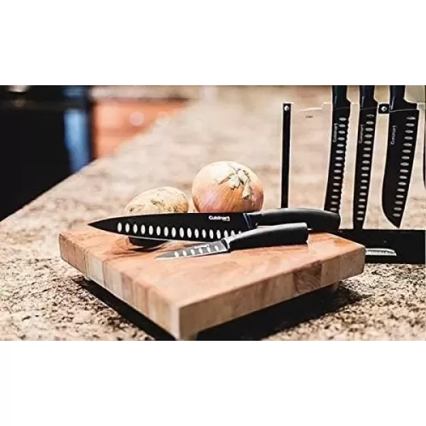 imageCuisinart C77NS7P Classic Nonstick Edge Collection 7Piece Cutlery Knife Set with Acrylic Stand Black7Piece