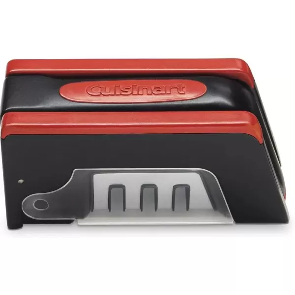 imageCuisinart C77SHP3SRS 3Slot Foldable Knife Sharpener BlackRedBlackRed