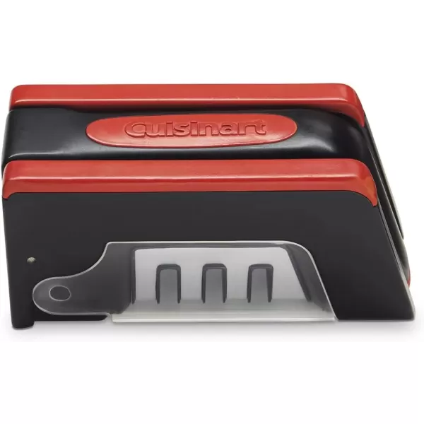 imageCuisinart C77SHP3SRS 3Slot Foldable Knife Sharpener BlackRedRed