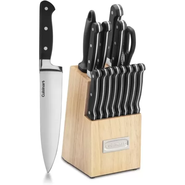 imageCuisinart C77TR16P Triple Rivet Collection 16Piece Cutlery Block Set Stainless Steel