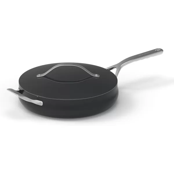 imageCuisinart Culinary Collection Nonstick Cookware 45 Qt Saut Pan  Helper Handle  Cover BlackBlack