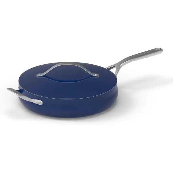 imageCuisinart Culinary Collection Nonstick Cookware 45 Qt Saut Pan  Helper Handle  Cover BlackSapphire