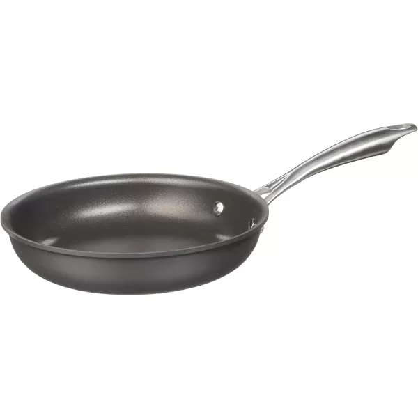imageCuisinart DSA2220 Anodized Nonstick 8Inch BlackStainless Steel DishwasherSafeHard Open SkilletOpen Skillet