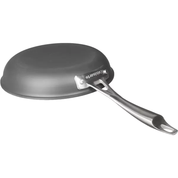 imageCuisinart DSA2220 Anodized Nonstick 8Inch BlackStainless Steel DishwasherSafeHard Open SkilletOpen Skillet