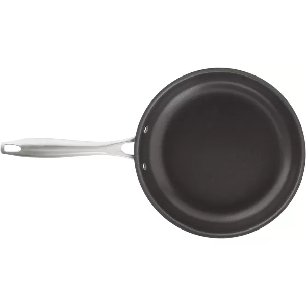 imageCuisinart DSA2220 Anodized Nonstick 8Inch BlackStainless Steel DishwasherSafeHard Open SkilletOpen Skillet