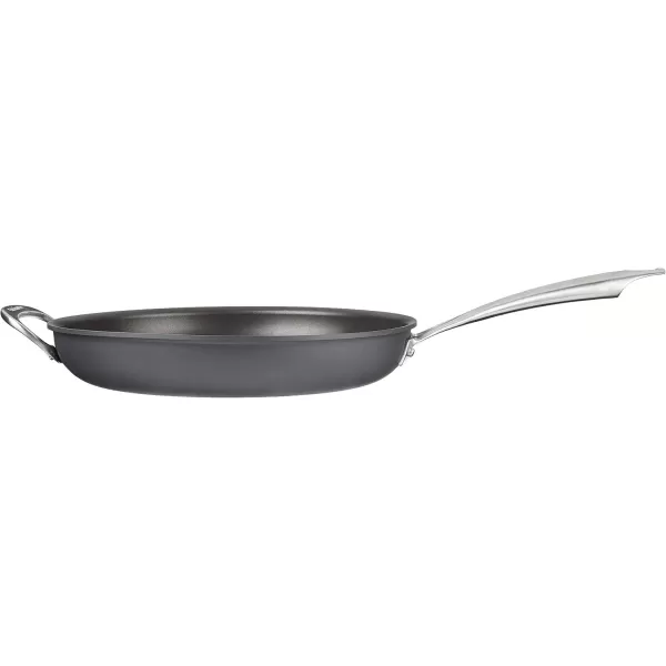imageCuisinart DSA2220 Anodized Nonstick 8Inch BlackStainless Steel DishwasherSafeHard Open SkilletOpen Skillet wHelper