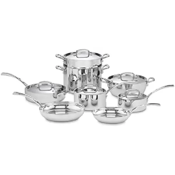 imageCuisinart French Classic TriPly Stainless 10Inch Nonstick Crepe Pan13Piece