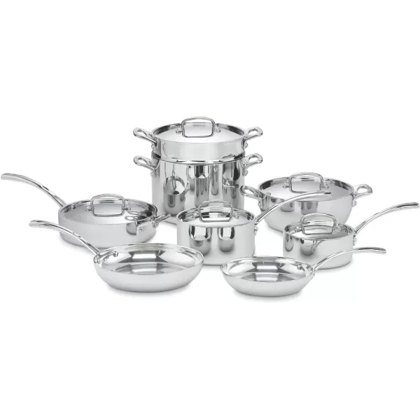 imageCuisinart French Classic TriPly Stainless 10Inch Nonstick Crepe Pan13Piece