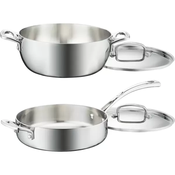 imageCuisinart French Classic TriPly Stainless 10Piece Cookware Set Silver