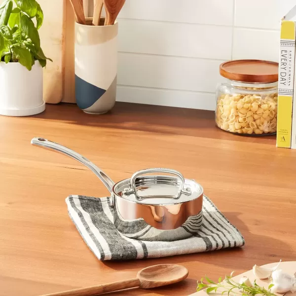 imageCuisinart French Classic TriPly Stainless 1Quart Saucepan with CoverSilverSaucepan wCover