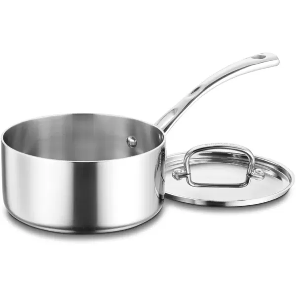 imageCuisinart French Classic TriPly Stainless 1Quart Saucepan with CoverSilverSaucepan wCover