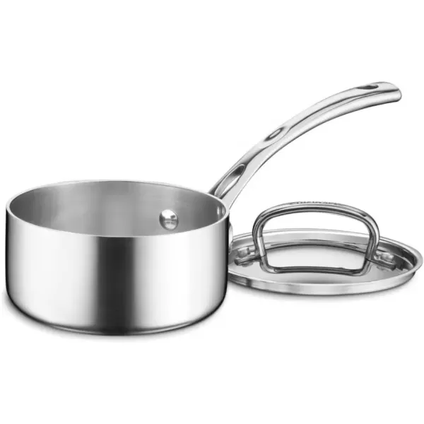 imageCuisinart French Classic TriPly Stainless 1Quart Saucepan with CoverSilverSaucepan wCover