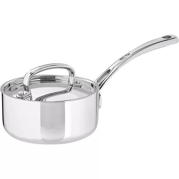 imageCuisinart French Classic TriPly Stainless 1Quart Saucepan with CoverSilverSaucepan wCover