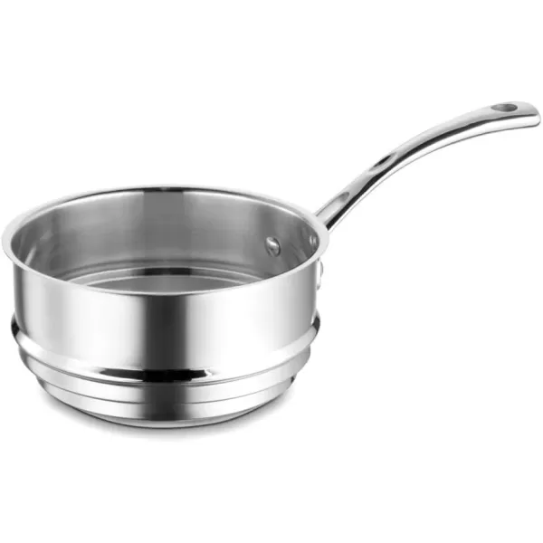 imageCuisinart French Classic TriPly Stainless 3Piece Saucepan and Double Boiler SetStainless Steel