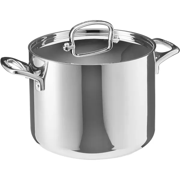 imageCuisinart French Classic TriPly Stainless 6Quart Stockpot with CoverSilver