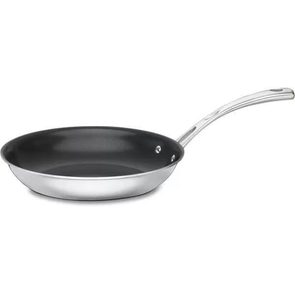 imageCuisinart French Classic TriPly Stainless 8Inch Nonstick SkilletNonStick Fry Pan