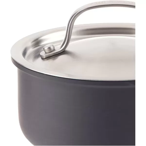 imageCuisinart GG1914 GreenGourmet HardAnodized Nonstick 1Quart Saucepan with Cover BlackStainless1 Quarts