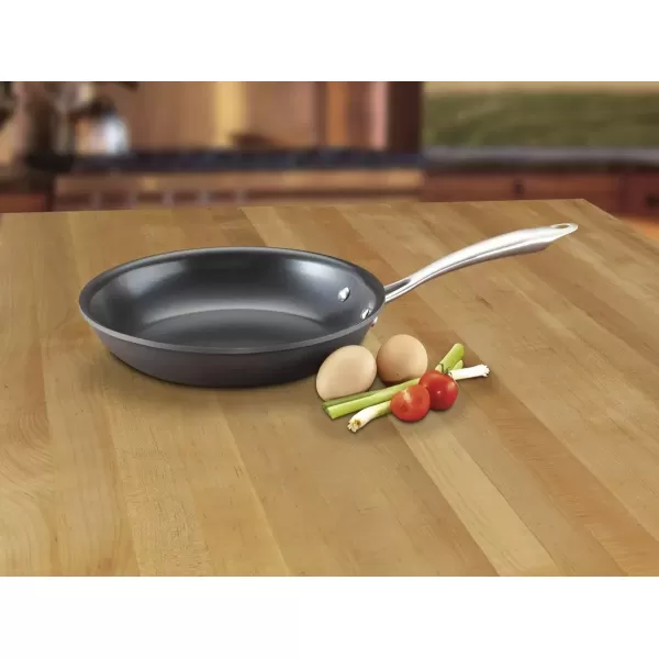 imageCuisinart GG1914 GreenGourmet HardAnodized Nonstick 1Quart Saucepan with Cover BlackStainless12Piece