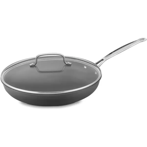 imageCuisinart GG1914 GreenGourmet HardAnodized Nonstick 1Quart Saucepan with Cover BlackStainless12Piece