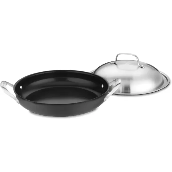 imageCuisinart GG2530D GreenGourmet HardAnodized Nonstick 12Inch Everyday Pan with Cover