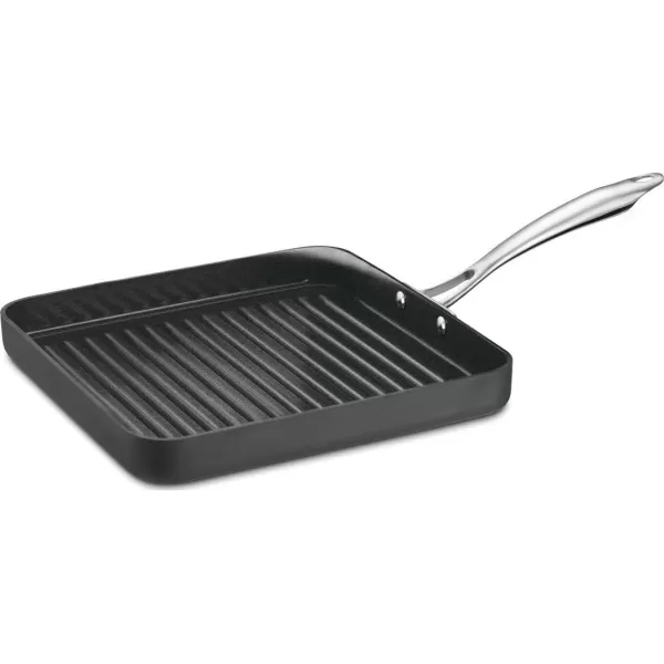 imageCuisinart GG3020 GreenGourmet HardAnodized Nonstick 11Inch Square Grill Pan11Inch
