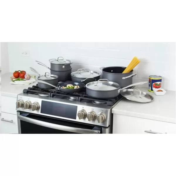 imageCuisinart GG3020 GreenGourmet HardAnodized Nonstick 11Inch Square Grill Pan12Piece