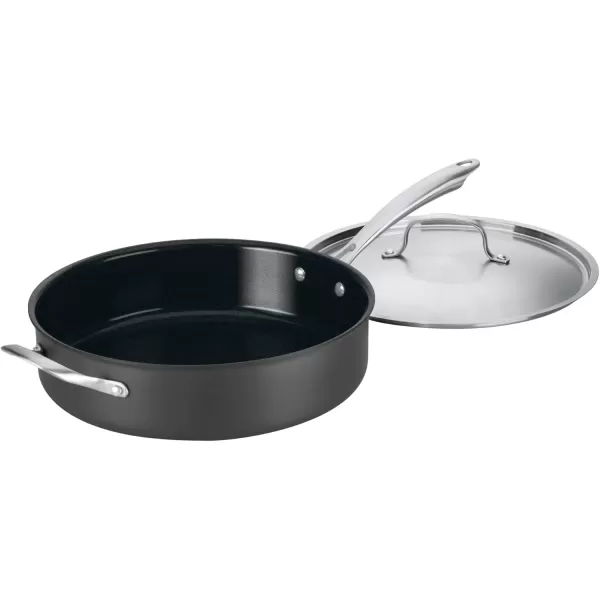 imageCuisinart GG3020 GreenGourmet HardAnodized Nonstick 11Inch Square Grill Pan55Quart