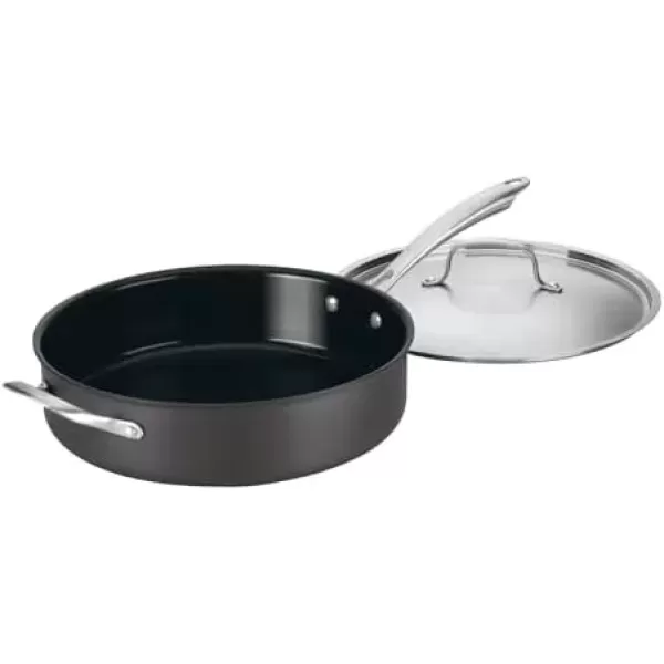 imageCuisinart GG3020 GreenGourmet HardAnodized Nonstick 11Inch Square Grill Pan55Quart