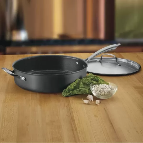 imageCuisinart GG3020 GreenGourmet HardAnodized Nonstick 11Inch Square Grill Pan55Quart