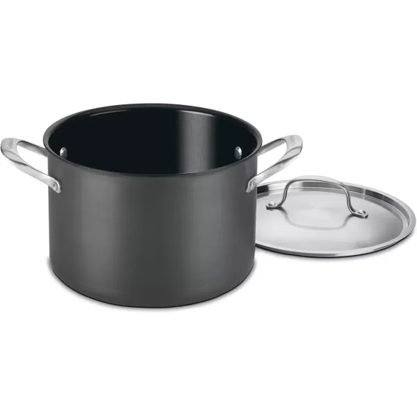 imageCuisinart GG6624 GreenGourmet HardAnodized Nonstick 8Quart Stock Pot with CoverStock Pot