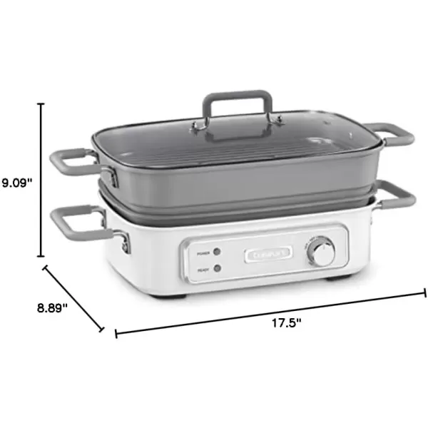 imageCuisinart GRMC3CB STACK5 Multifunctional Grill with Glass LidMulti