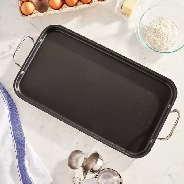 imageCuisinart Griddle Skillet Nonstick Double Burner 10x18Inch MCP4525NSP1NonStick Double Burner Griddle